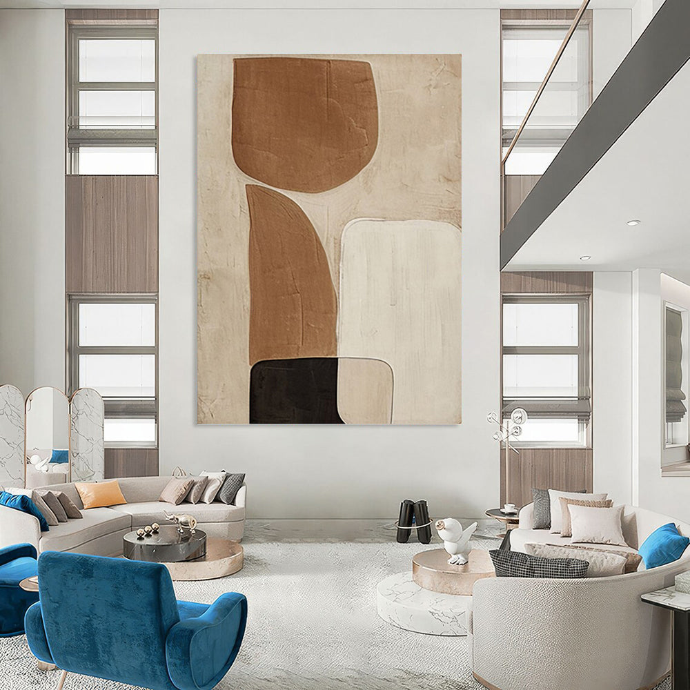 Grandiose - Scale Hand - Painted Textured Custom Abstract Gem, Perfect for Bedroom and Dining Room DKH1494