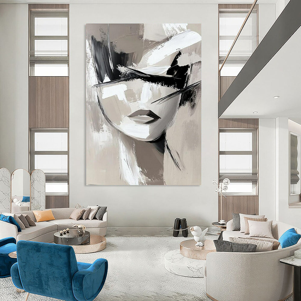 Tremendous Hand-Painted Abstract Art for Bedroom & Meditation Room LargeART2193