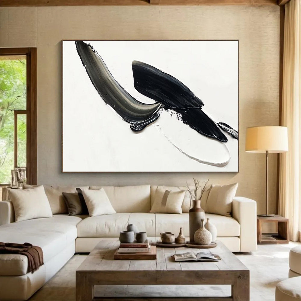 Sophisticated Large Abstract Artwork with Refined Textural Details for Living Room & Hotel Lobby DKH910