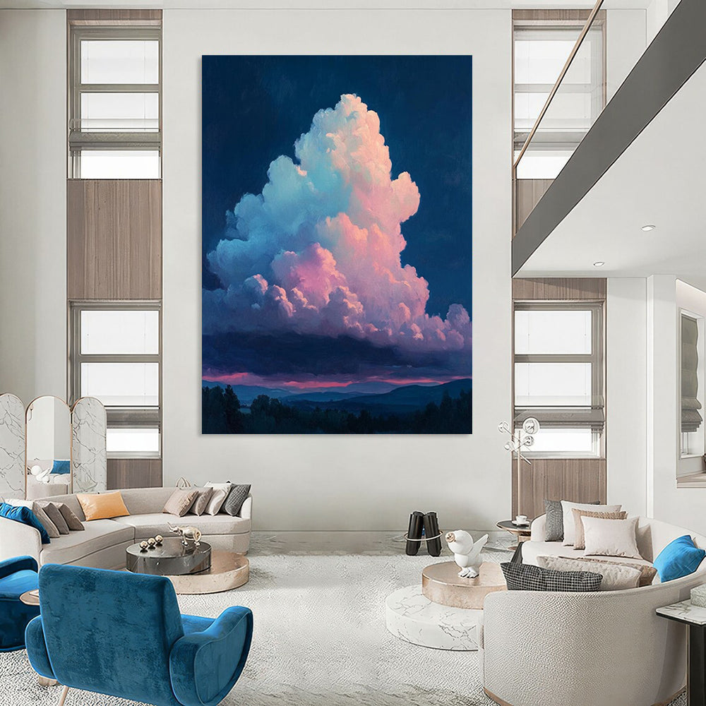 Stupendous Hand - Painted Custom Abstract Art for Living Room and Hotel DTP009