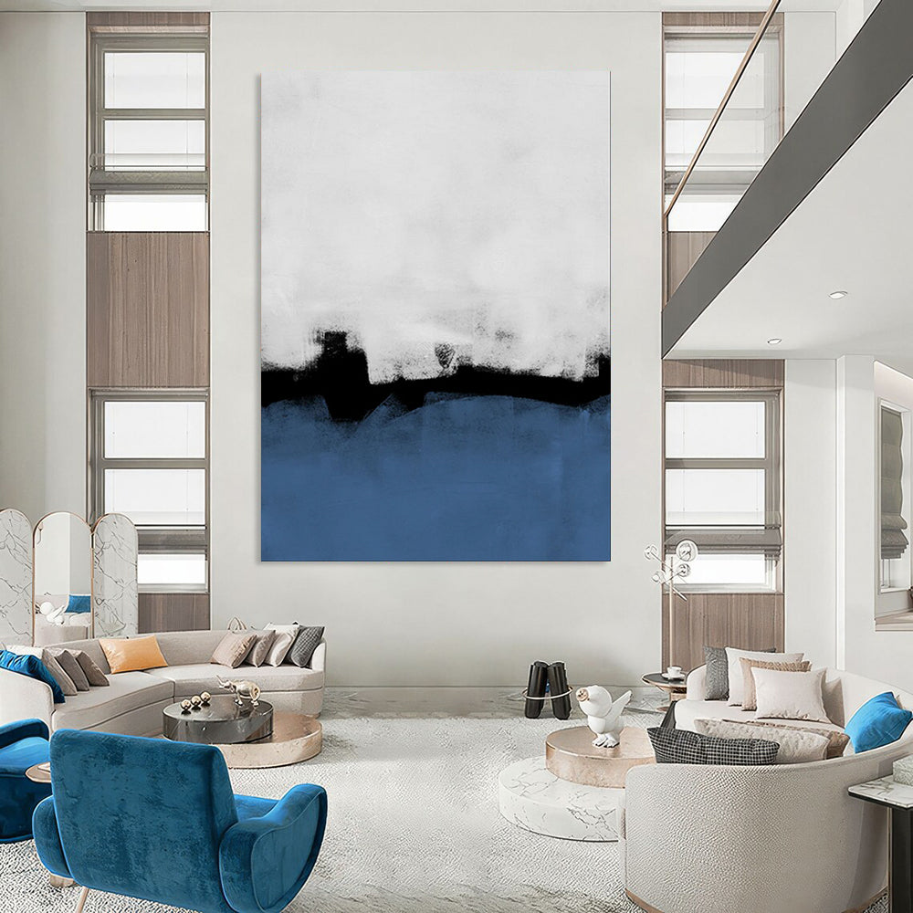 Bold & Striking Oversized Custom Hand-Painted Abstract Painting for Living Room & Bar LargeART1964
