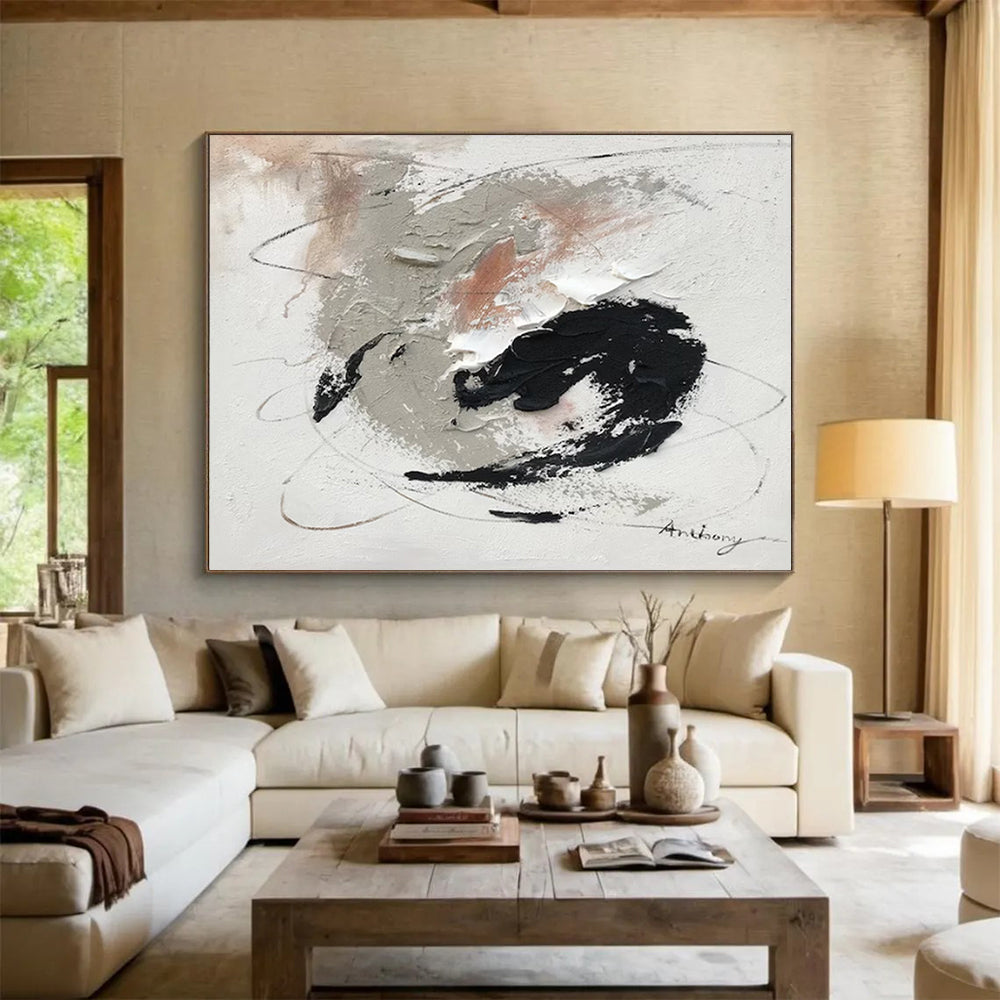 Oversized Abstract Painting for Dining Room & Hallway LargeART1564