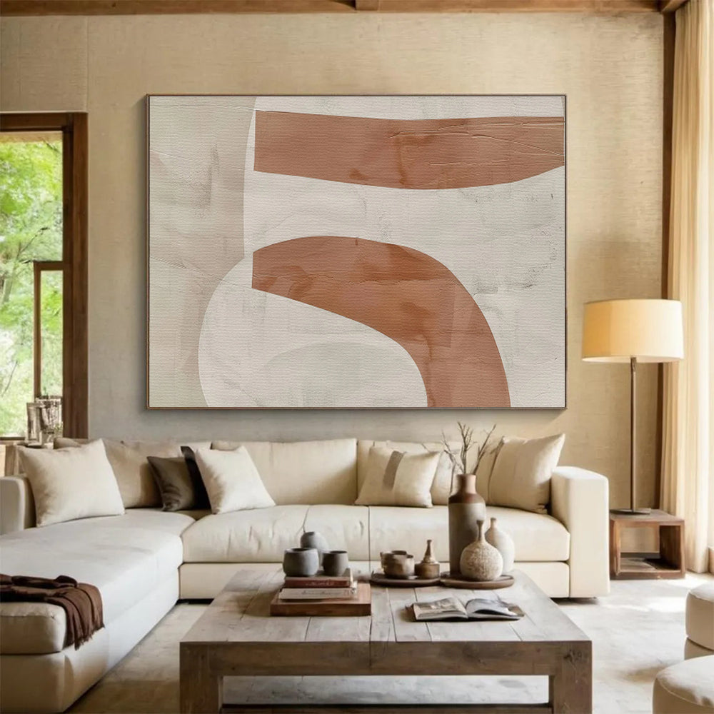 Striking Hand - Painted Textured Abstract Painting for Entryway & Bar DKH588