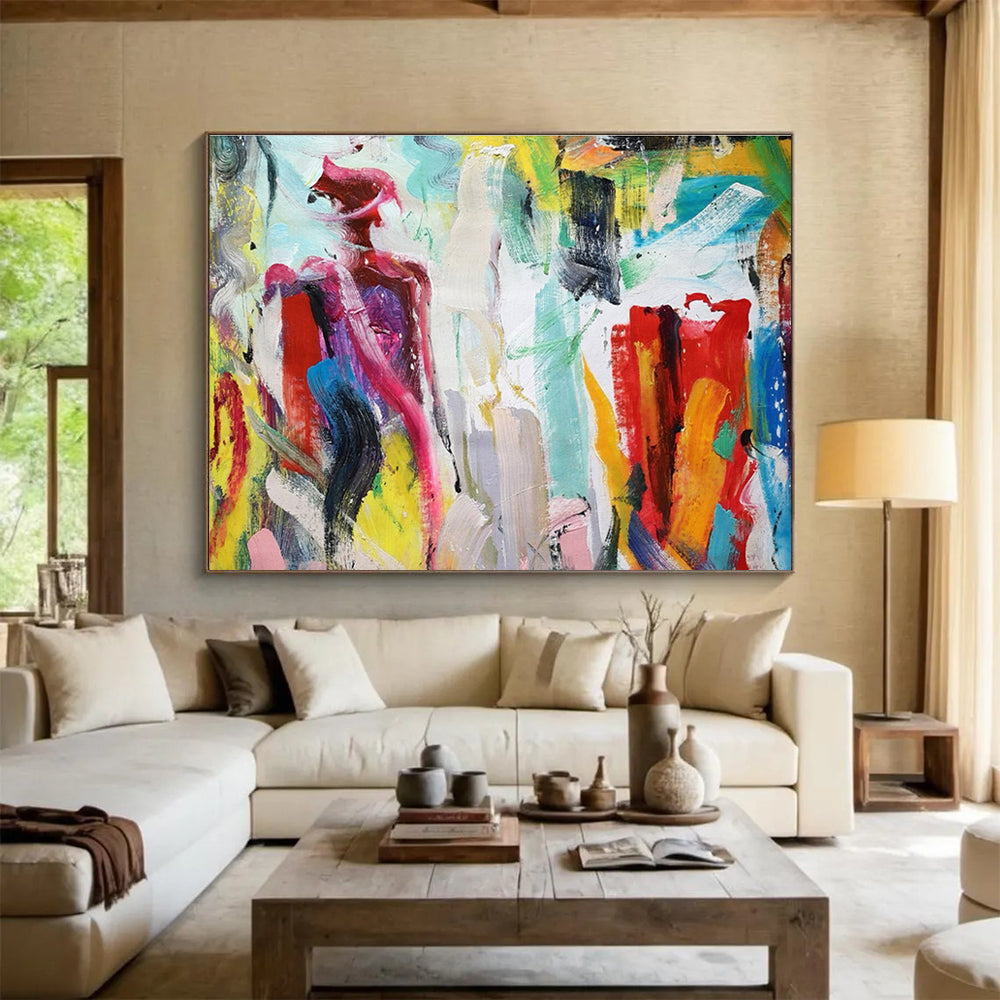“Elegant Echoes” Grand Abstract Wall Decor for Dining Room & Hallway DKH301