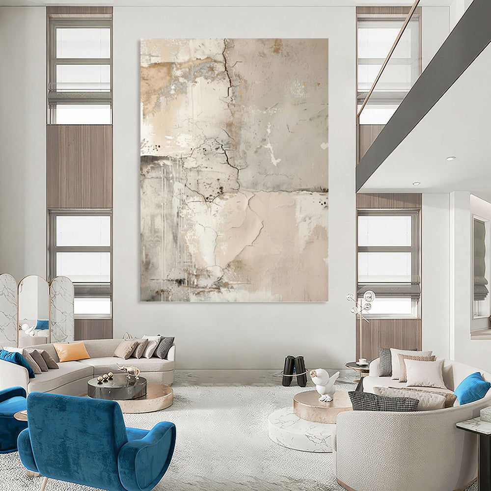 Inspiringly Immense Hand - Painted Textured Abstract Canvas for Art Studio & Workshop DKH1251