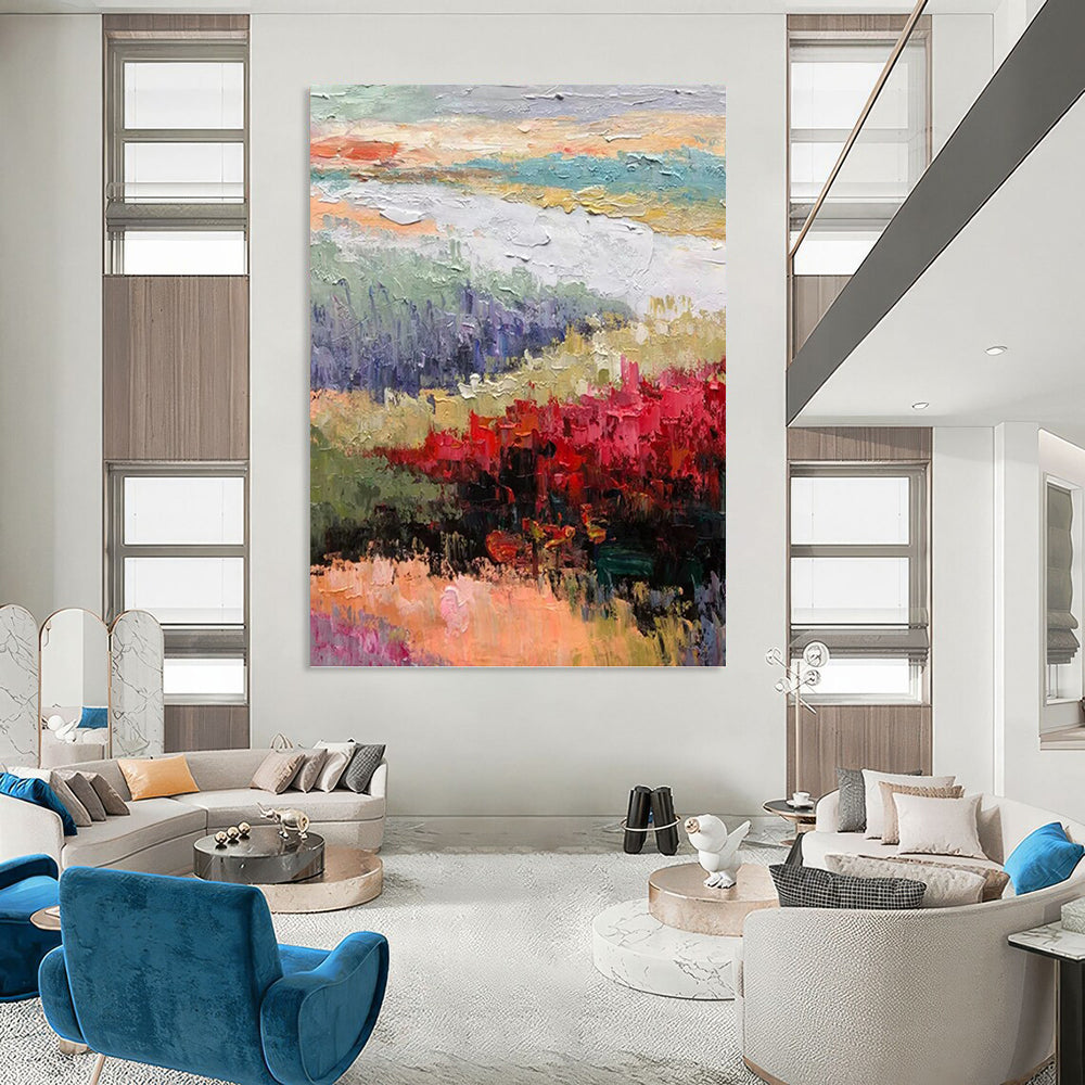 Inspiring Hand - Painted Textured Abstract for Office & Living Room DKH1273