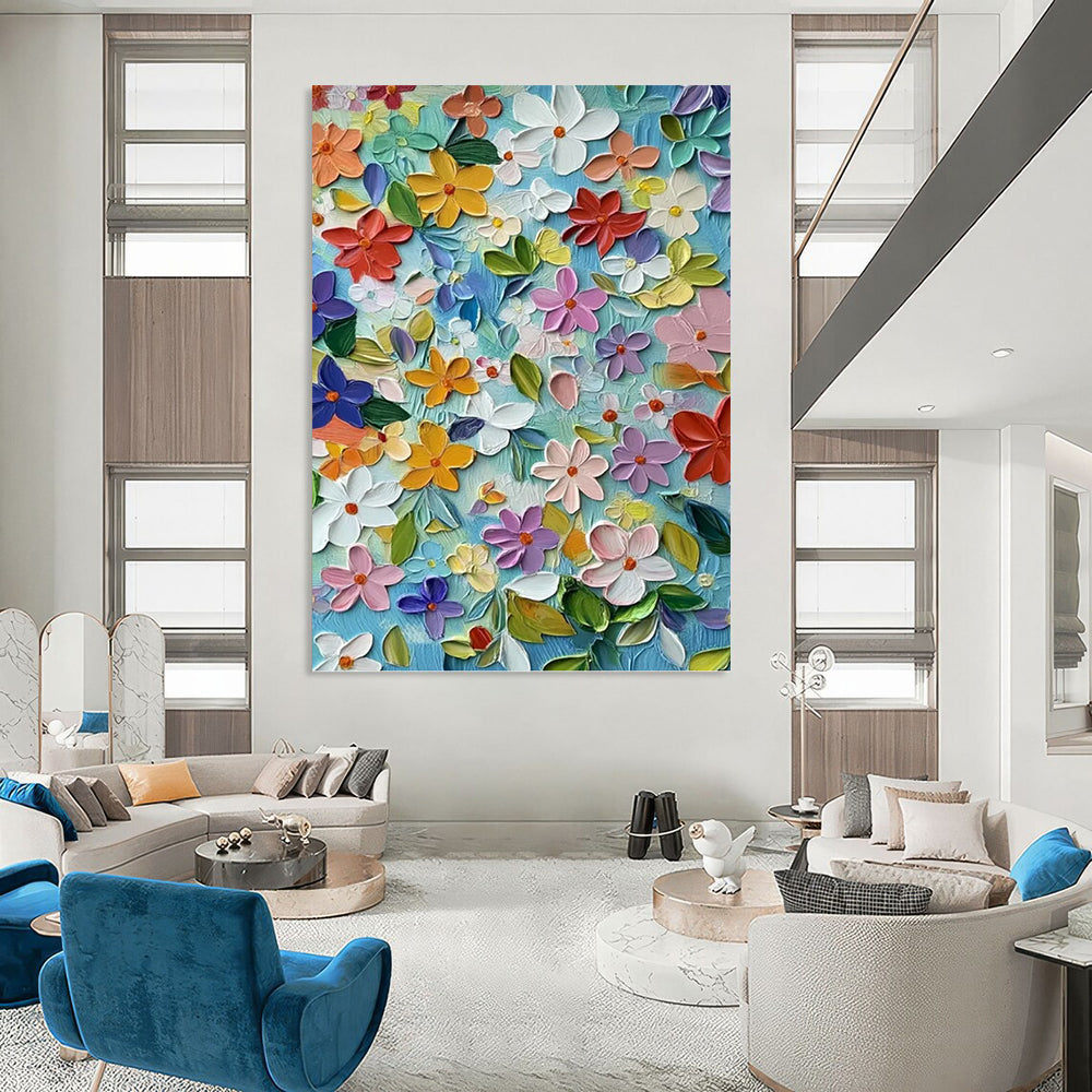 Massive Vertical Hand - Painted Custom Abstract Marvel (with Intricate Textures) for Hallway and Entryway DKH1551
