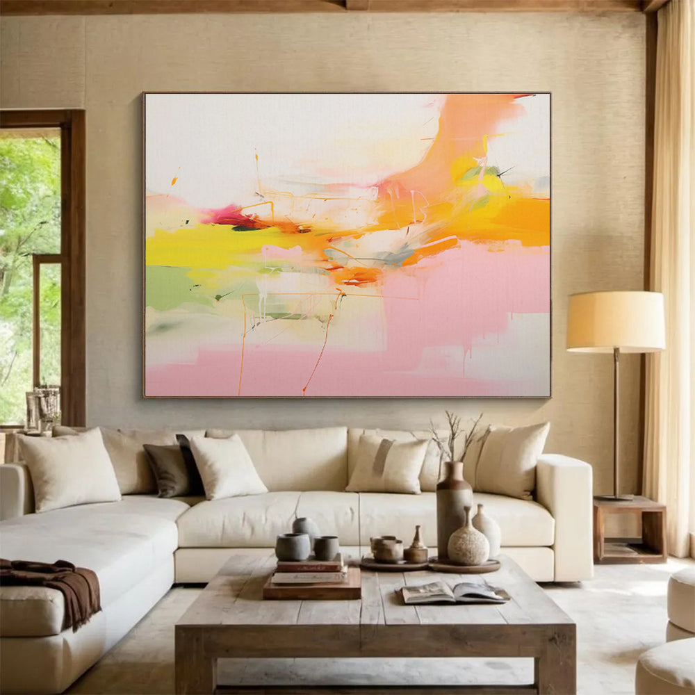 Striking Textured Abstract Mural for Bar & Dining Room DKH490