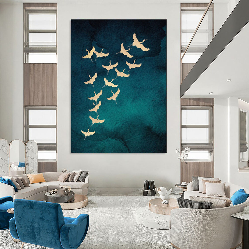 Custom Hand-Painted Abstract Art for Dining Room & Bar LargeART1919