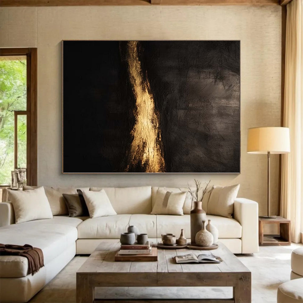 Large Abstract Canvas for Beekeeping Apiary Shelters - Made to Order Mixed Media on Linen