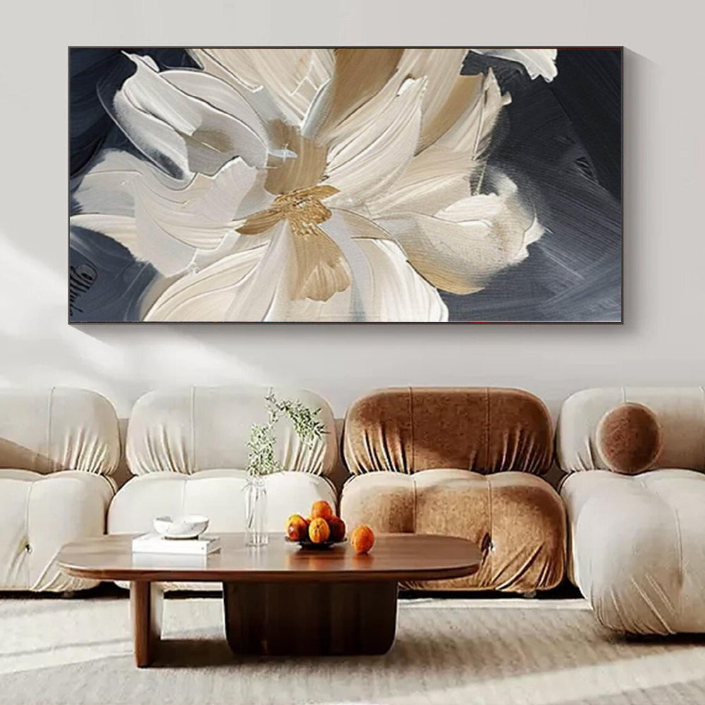 Huge Hand-Painted Contemporary Abstract Painting for Family Home Sunrooms