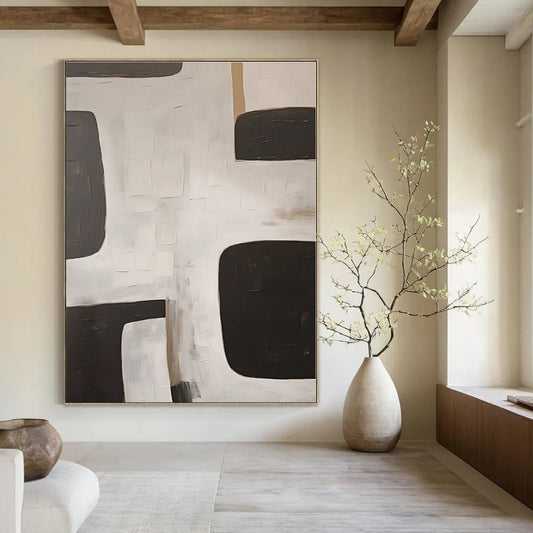 Custom Hand-Painted Abstract Art for Bedroom and Hotel Poolside Cabanas