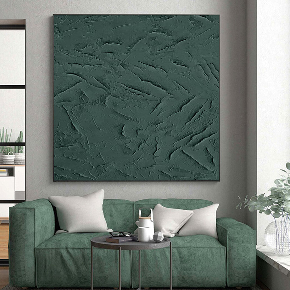 Vast Custom Abstract Painting for Sunroom Skylight Adjacent Wall