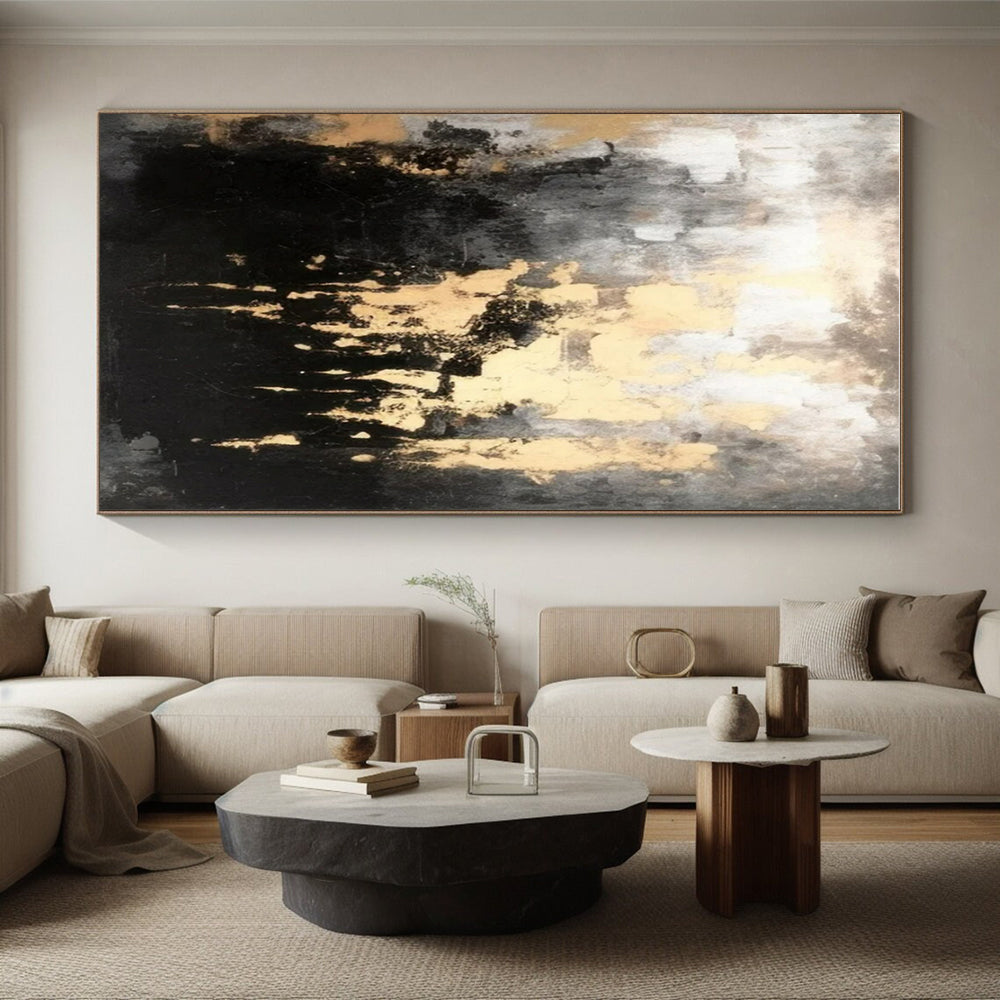Extra-Huge Contemporary Abstract Painting for Wedding Venue Ceremony Aisles