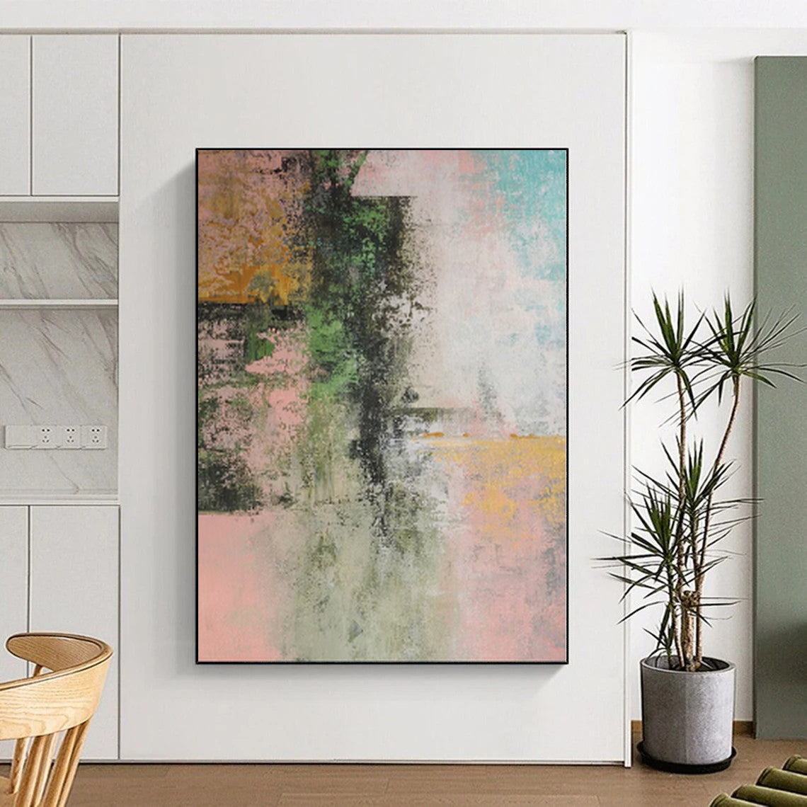 Giant Abstract Industrial Art - Made to Order Mixed Media for Urban Loft Gyms