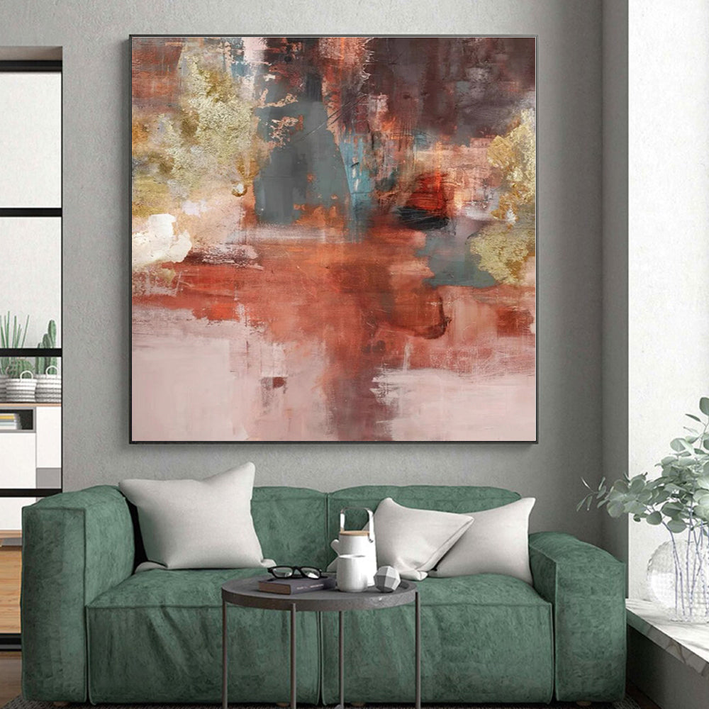 Made-to-Order Large Hand-Painted Abstract Painting for Hallway Passage Wall LargeART0583