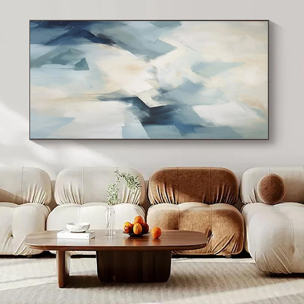 Custom Hand-Painted Abstract Painting for Bedroom and Entryway