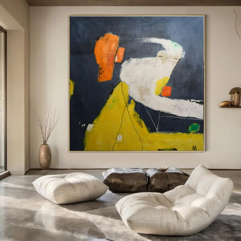 Hand-Painted Personalized Abstract Art for Bar & Hotel Lobby