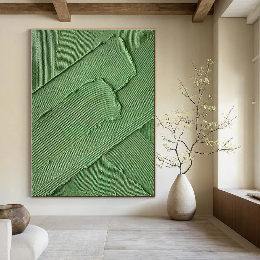 Oversized Abstract Wall Art for Murphy Bed Interiors - Custom Acrylic on Canvas