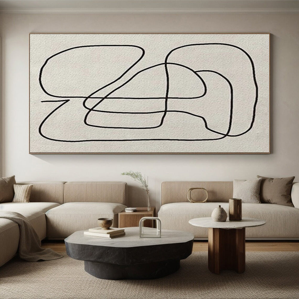 Large Custom Abstract Painting for Guest Room Welcoming Decor LargeART0682