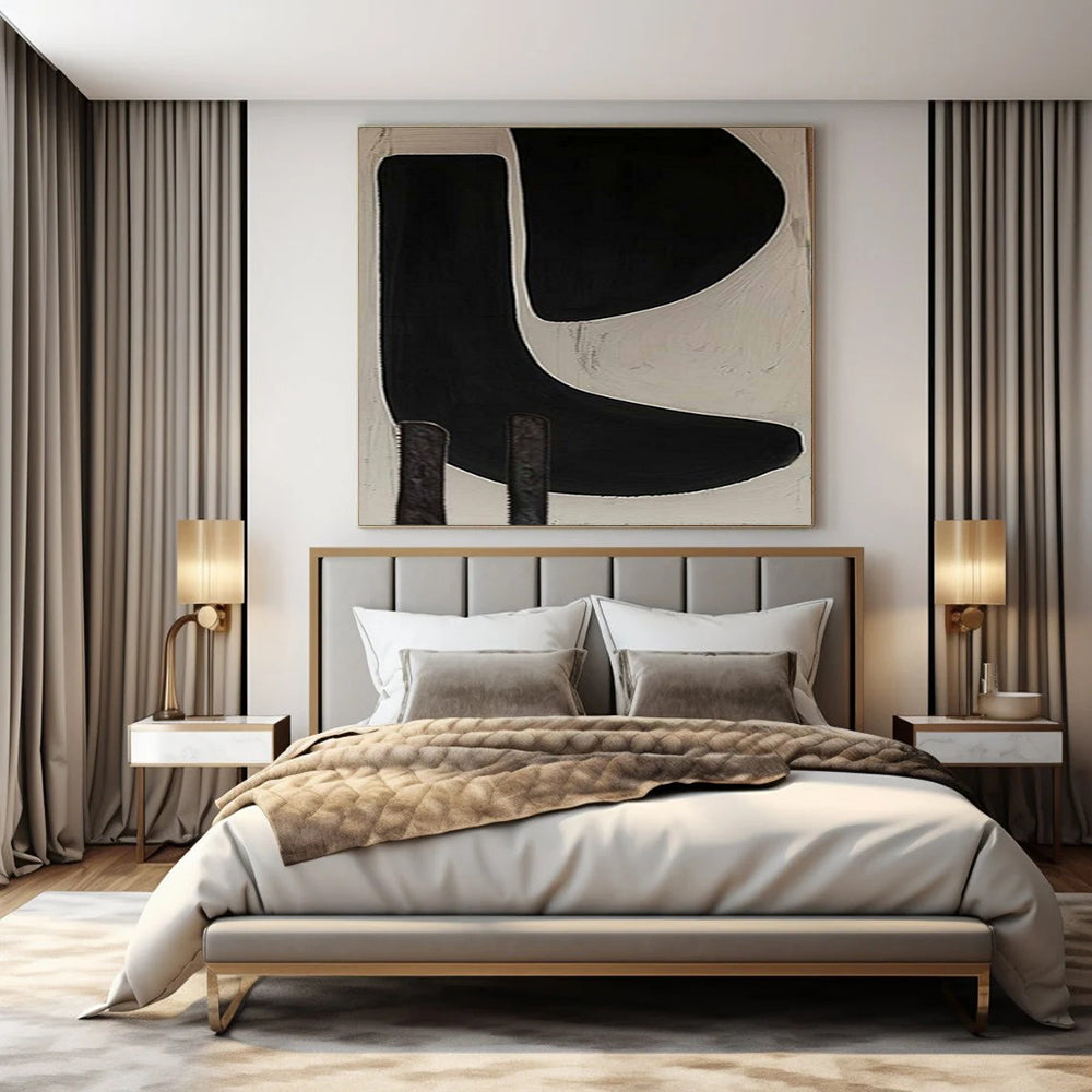 Giant Hand-Painted Contemporary Abstract Art for Family Home Home Offices