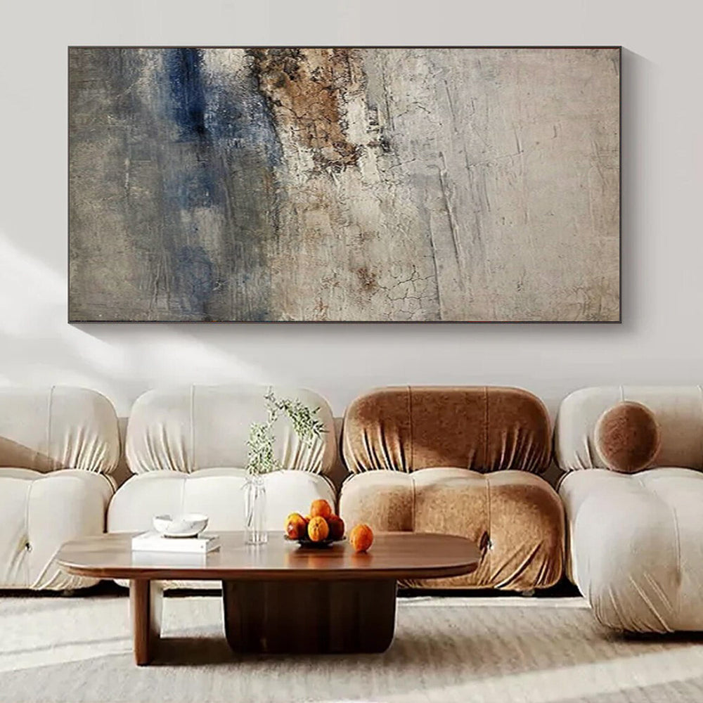 Large-Scale Hand-Painted Contemporary Abstract Coffee Art for Specialty Coffee Roaster Showrooms