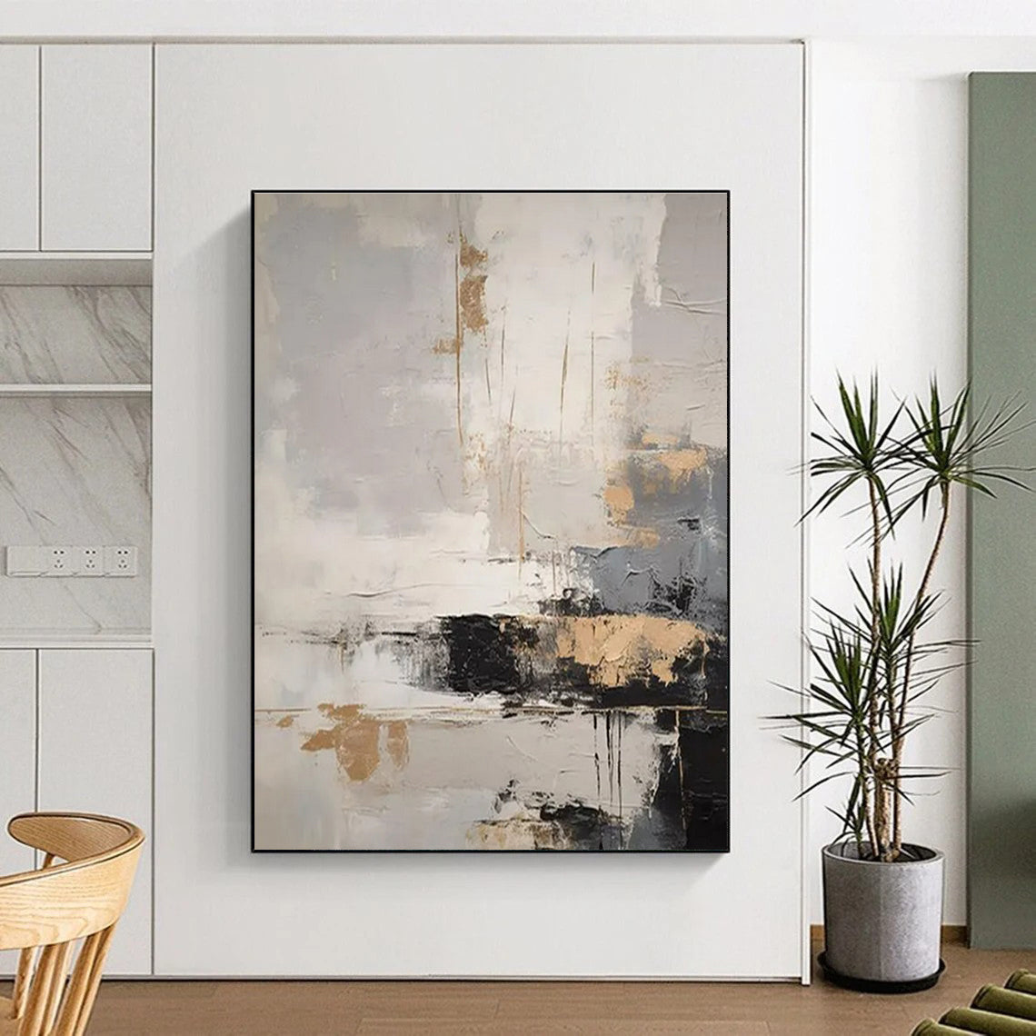 Super-Sized Modern Abstract Canvas for Virtual Event Backdrops