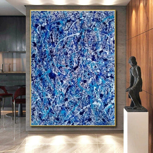 Oversized Contemporary Abstract Painting for Cruise Ship Grand Lobbies