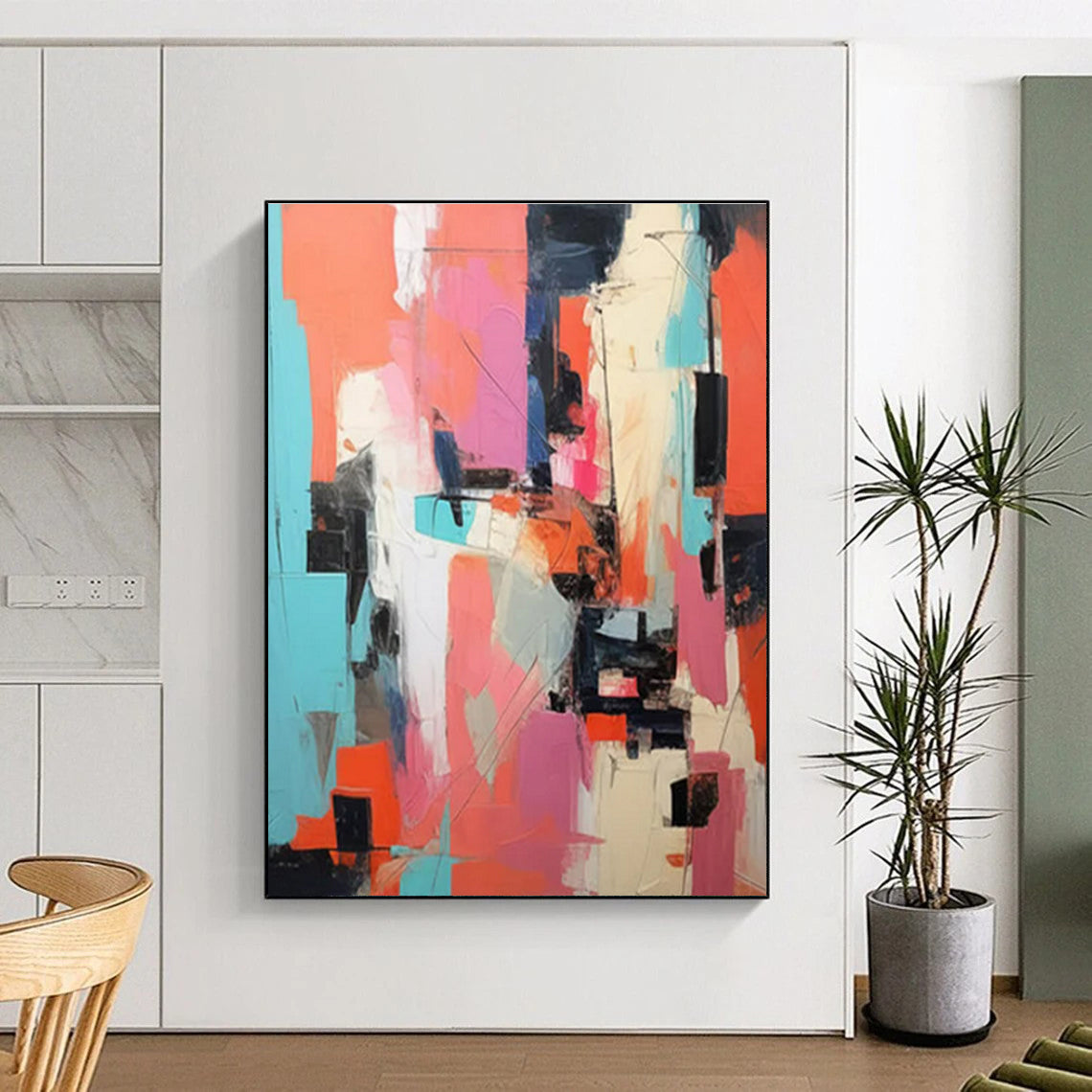 Extra-Huge Contemporary Abstract Painting for Home Craft Room Creative Catalyst