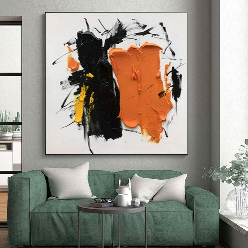 Made-to-Measure Colossal Hand-Painted Abstract Wall Art for Entryway Gallery Wall LargeART0607