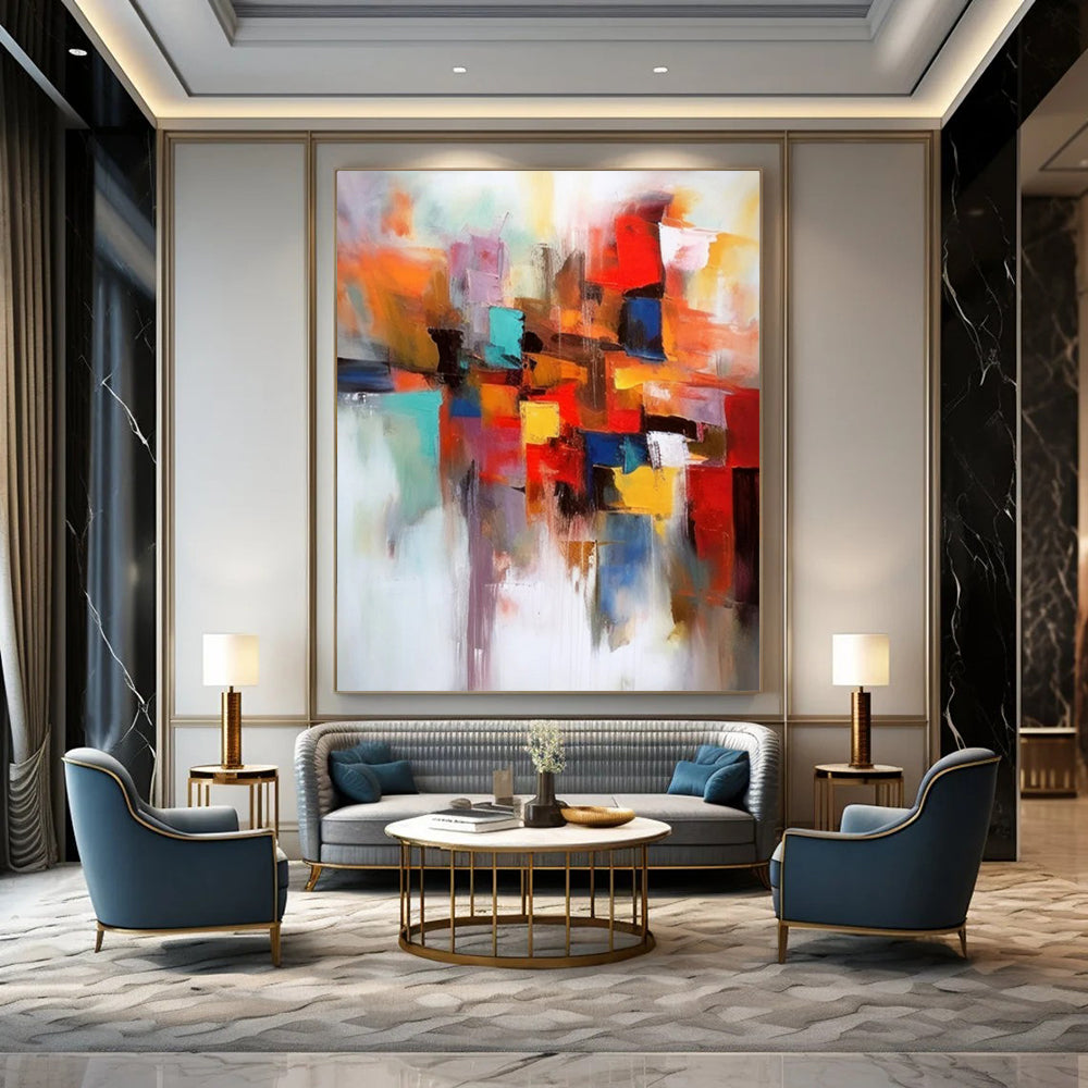 Extra-Large Modern Abstract Wall Art for Cultural Festival Exhibition Tents