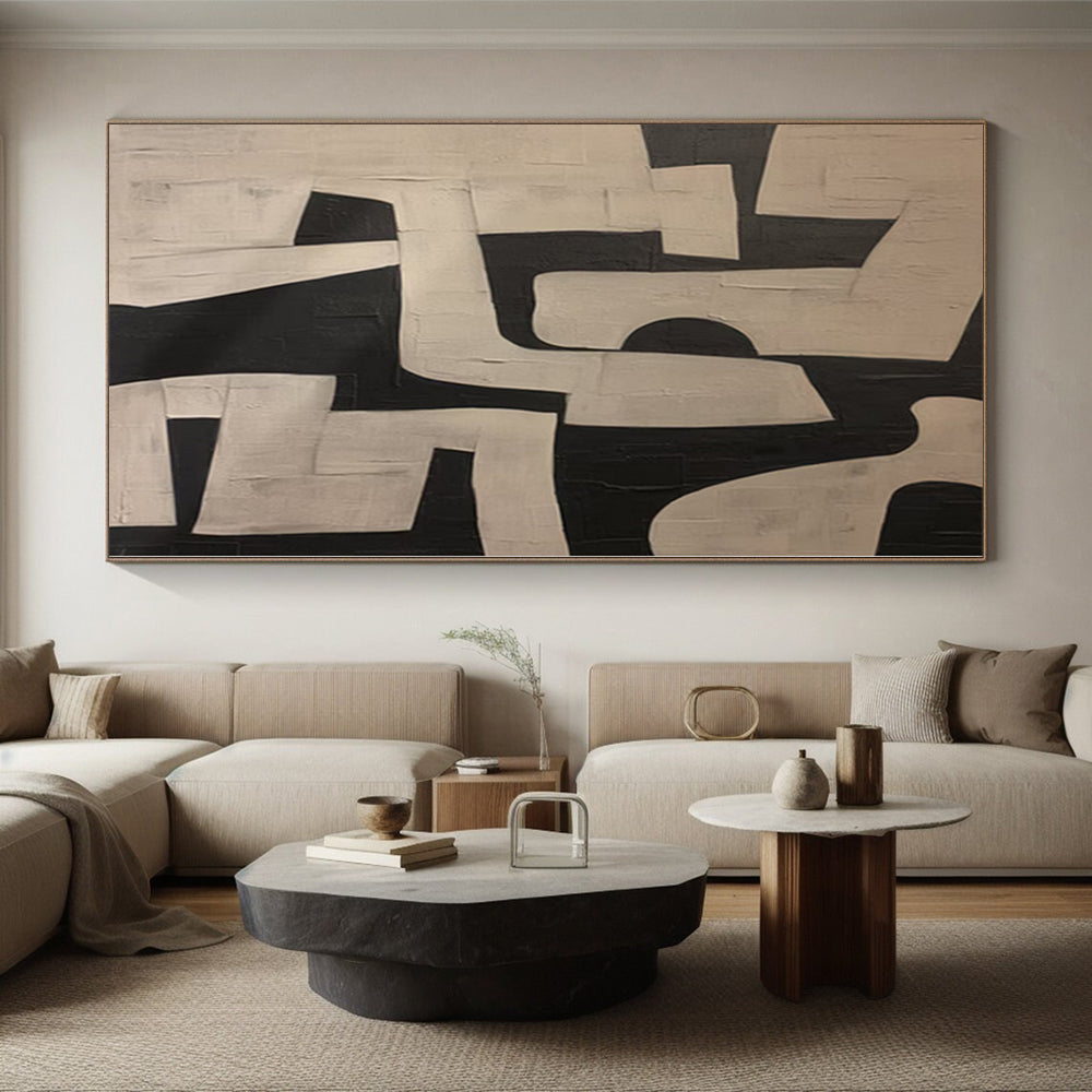 Monumental Hand-Painted Abstract Art for Event Venue Centers