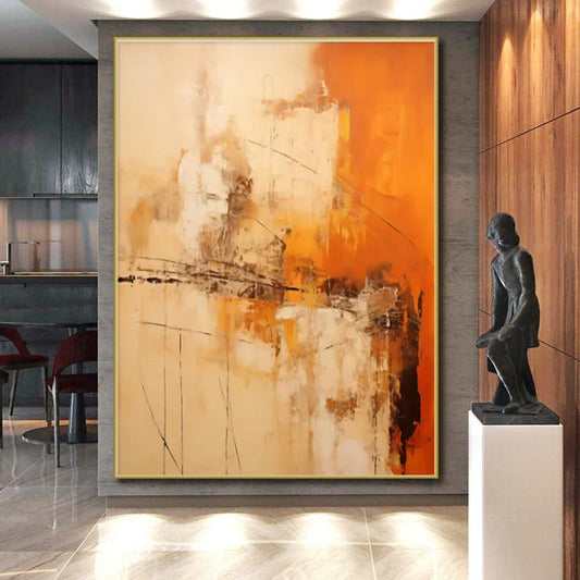 Oversized Contemporary Abstract Painting for Retail Store Window Displays