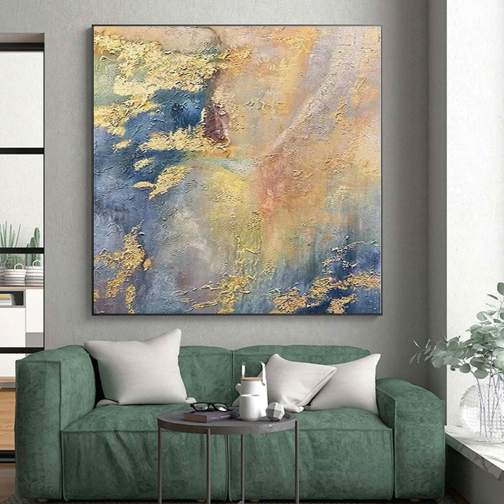 Oversized Custom Hand-Painted Abstract Wall Art for Laundry Room Utility Wall LargeART0582