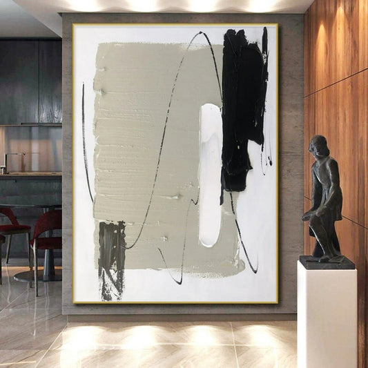 Giant Contemporary Abstract Art for Home Bar Social Centerpiece