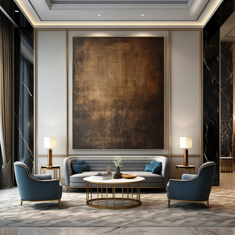 Huge Hand-Painted Modern Abstract Art for Co-Working Space Collaboration Zones