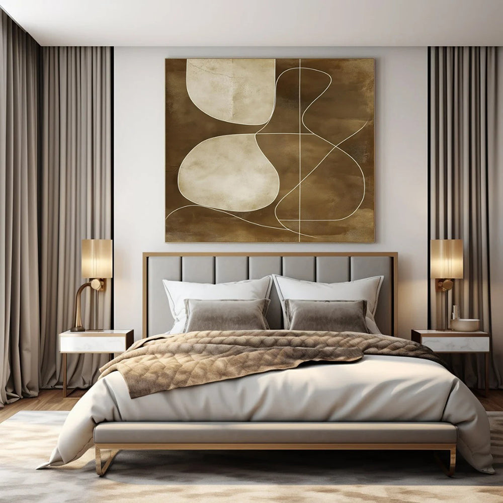 Extra-Huge Hand-Painted Contemporary Abstract Painting for Wedding Venue Ceremony Aisles