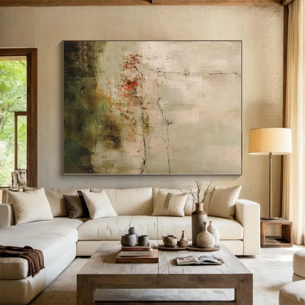Custom Giant Hand-Painted Abstract Painting for Master Bedroom Retreat Wall LargeART0574