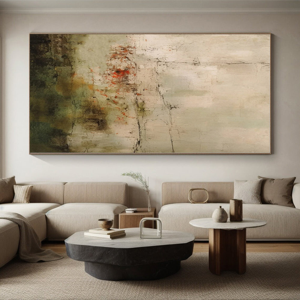 Custom Giant Hand-Painted Abstract Painting for Master Bedroom Retreat Wall LargeART0574