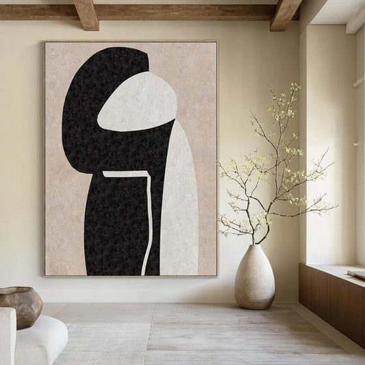 Huge Hand-Painted Contemporary Abstract Painting for Living Room Above Entryways