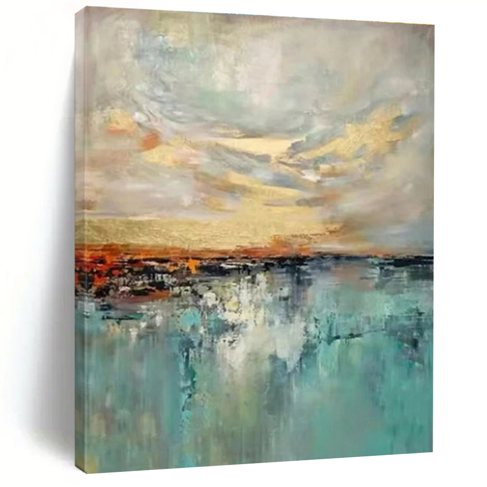 Custom Hand-Painted Abstract Painting for Dining Room & Hotel Wine Cellars