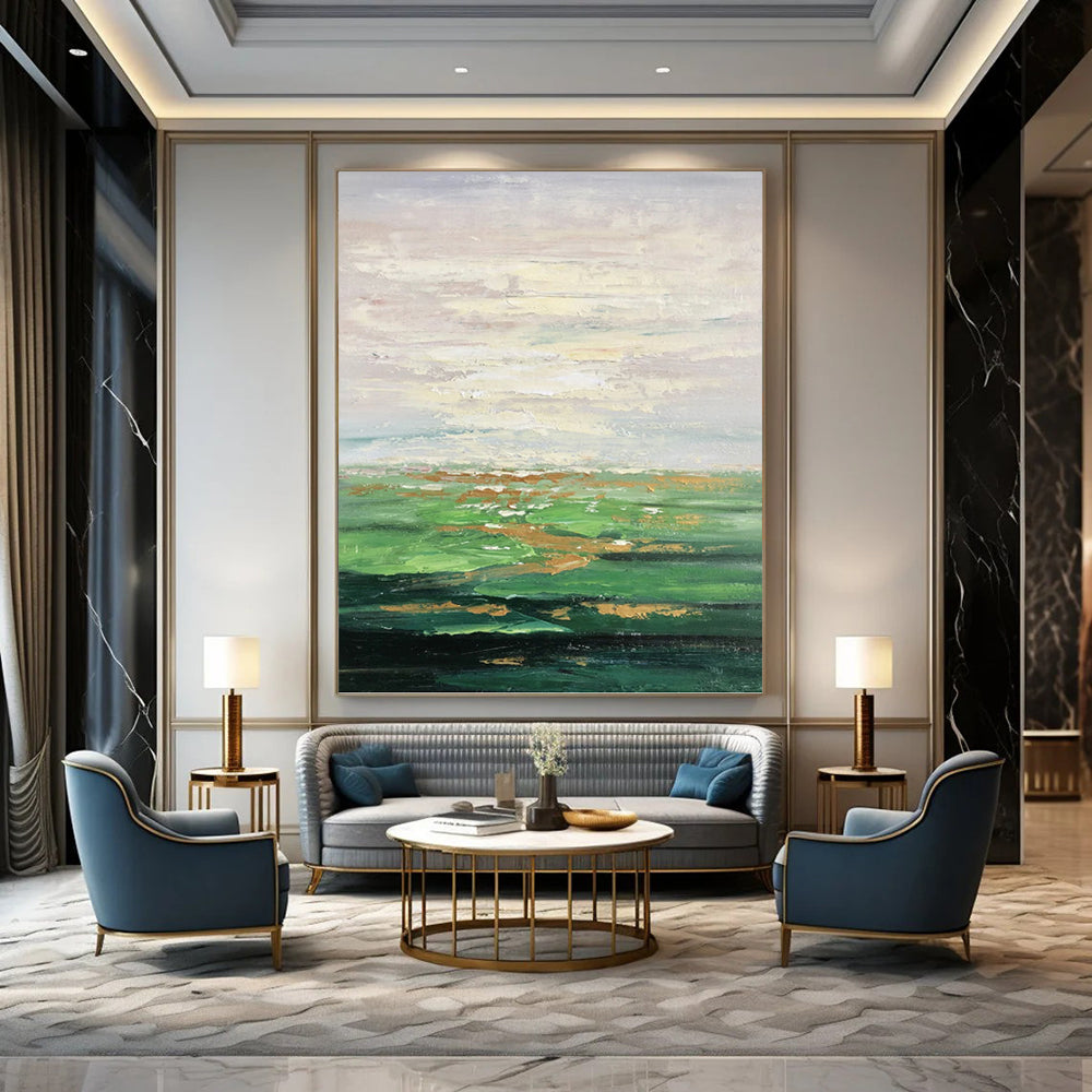 Elegant Hand - Painted Textured Abstract Canvas for Hallway & Living Room DKH1341