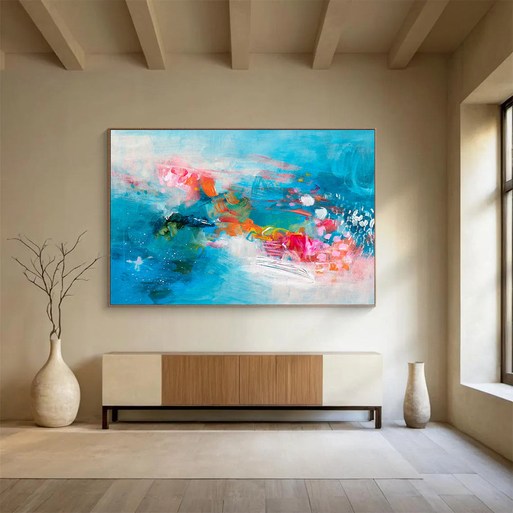 Custom - Designed Abstract Wall Art for Educational Institution DKH032