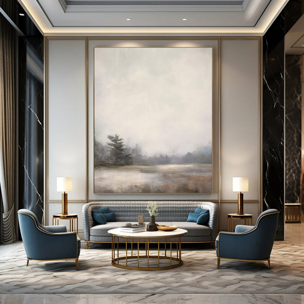 Soft Textured Abstract Wall Art for Bedroom & Retreat LargeART2058