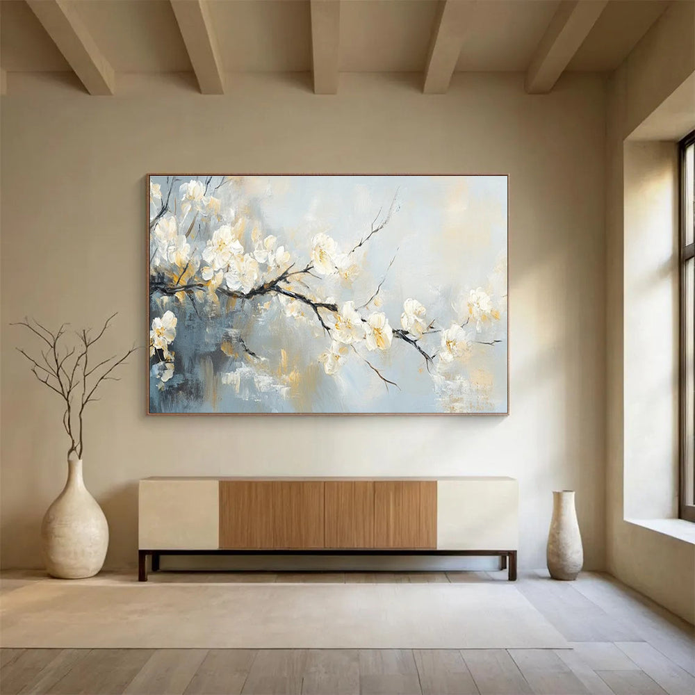 Immense Original Textured Hand - Crafted Abstract Painting for Stylish Interiors DKH805
