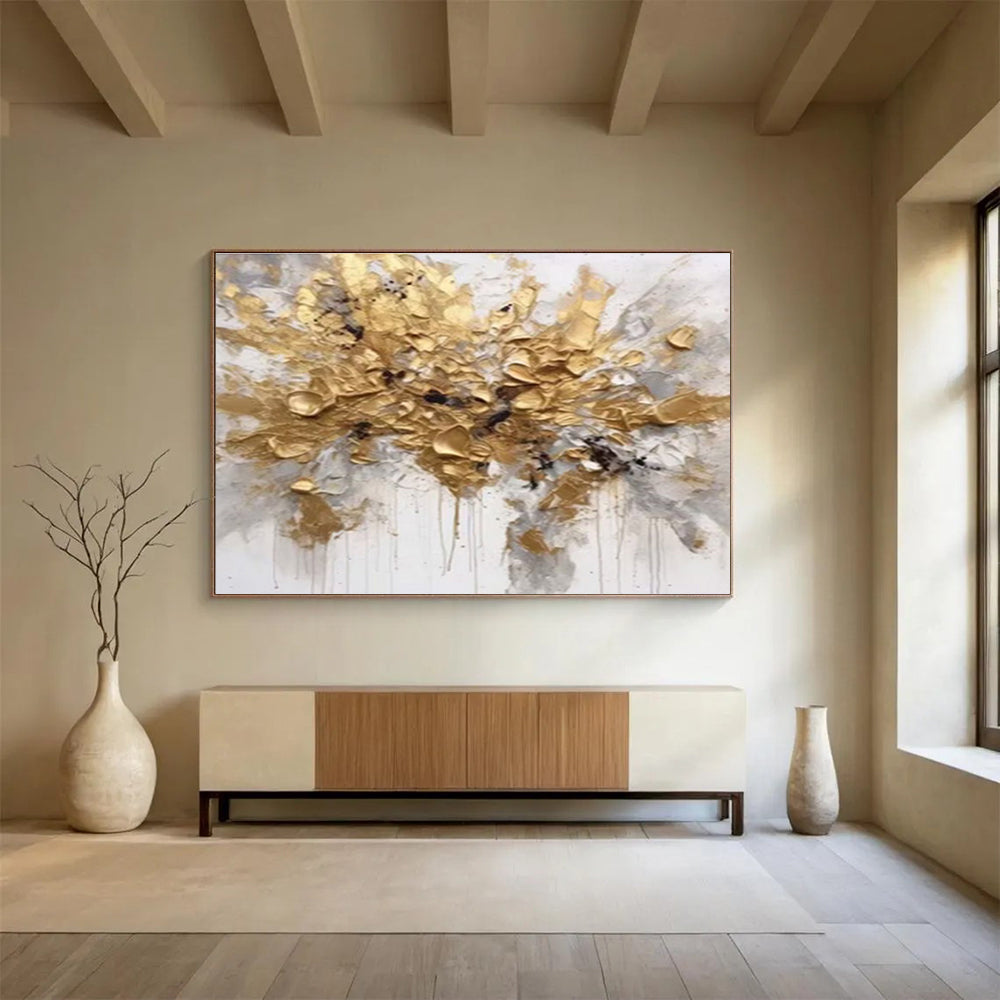 Giant Hand - Painted Abstract Textured Painting for Space Accentuation DKH678