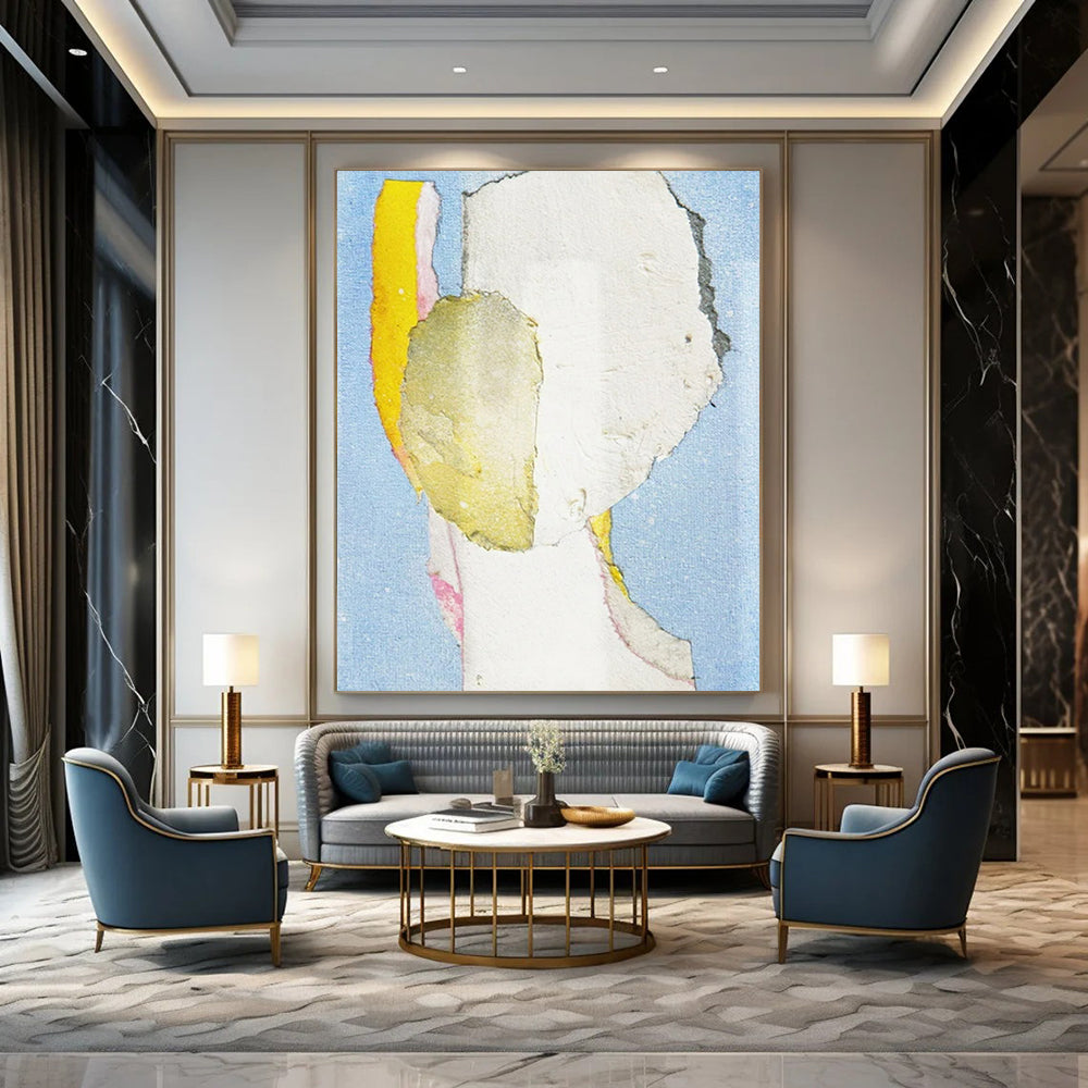 Large-Format-Scale Hand-Painted Abstract Art for Office & Break Room LargeART2225