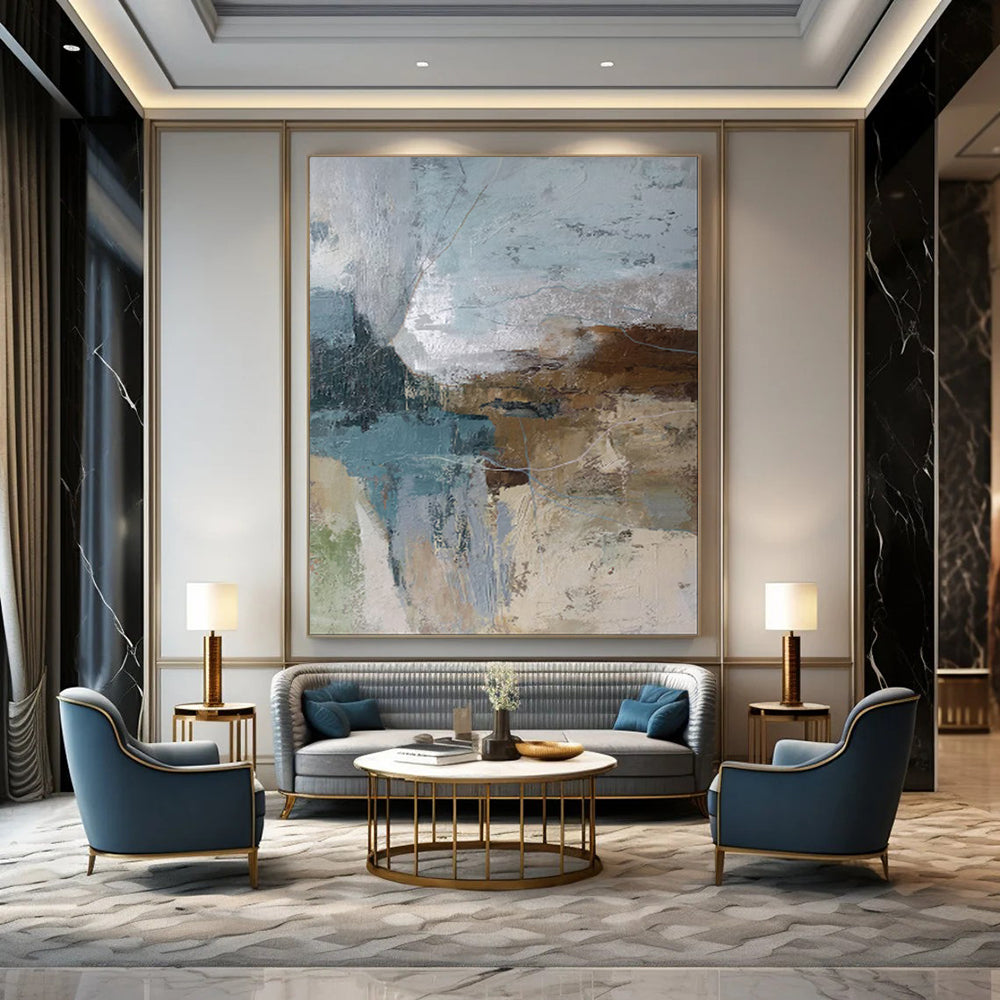 Hand-Painted Bespoke Abstract Art for Bar & Hotel LargeART1923