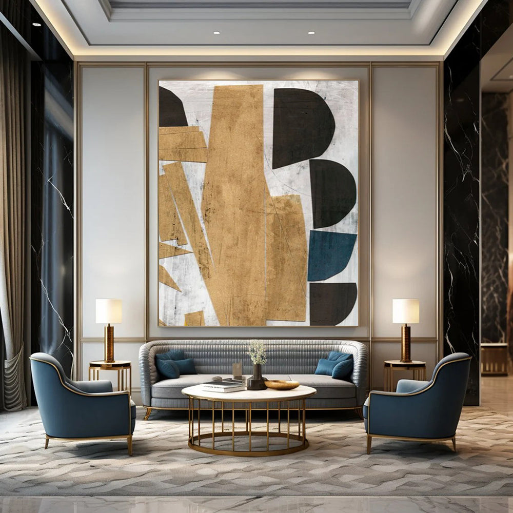 Custom Abstract Paintings: Big Sizes, Handmade Textures for a Stunning Visual DTP216