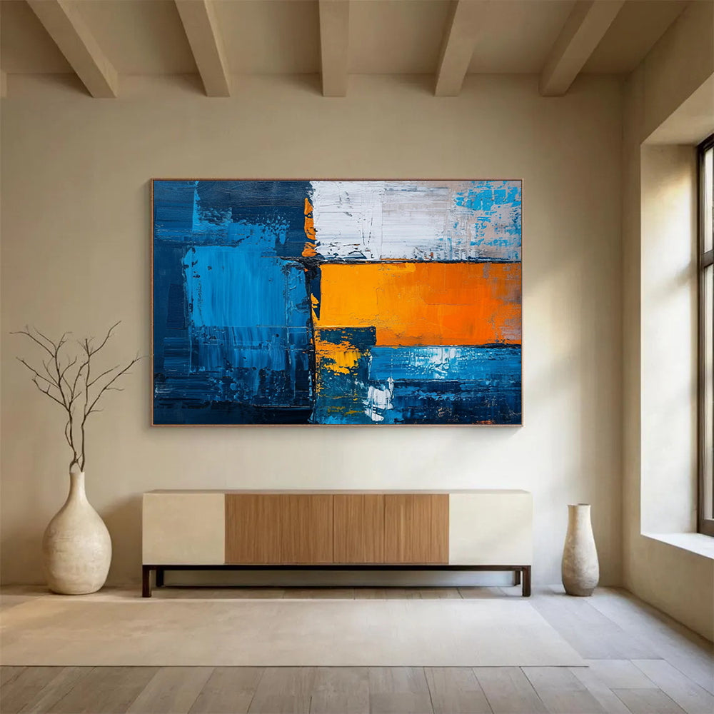 “Elegant Flows” Grand Abstract Wall Decor for Dining Room & Hallway DKH273